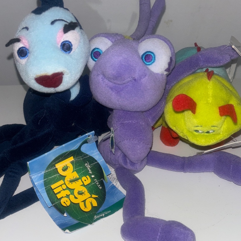 Disney Blue and Purple Plush Pair